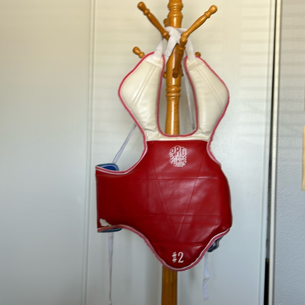 Taekwondo body and chest protector for sparring